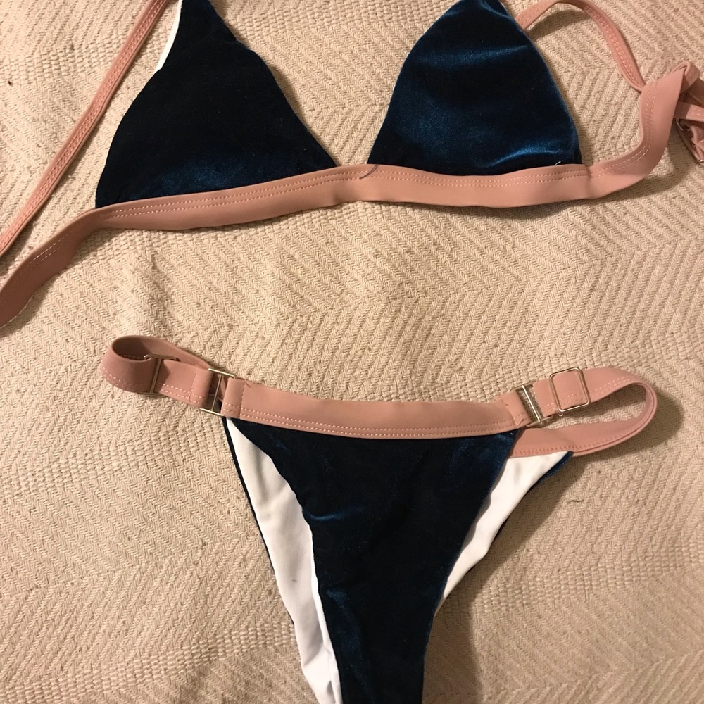 Velvet bathing suit